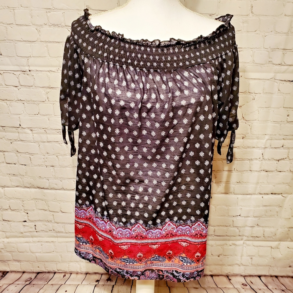 Bobbie Brooks Plus Size Off The Shoulder Shirt